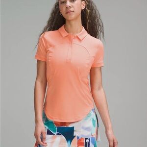 Lululemon Quick Drying Polo Shirt - Orange